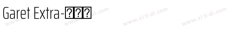 Garet Extra字体转换